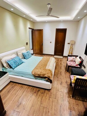 Bedroom in 3 BHK Builder Floor at Panchsheel Enclave – for Rent