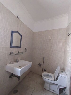 Bathroom in 3 BHK Builder Floor at Shivalik Colony – for Rent