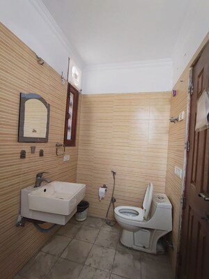Bathroom in 3 BHK Builder Floor at Shivalik Colony – for Rent