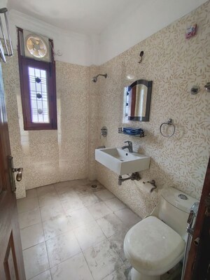 Bathroom in 3 BHK Builder Floor at Shivalik Colony – for Rent