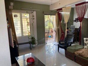 Living Room in 2 BHK Apartment at Awesome Residency, Baner – for Rent