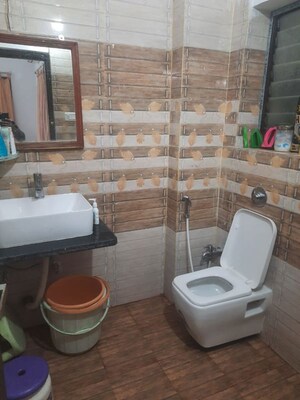 Bathroom in 3 BHK Apartment at New Town – for Rent
