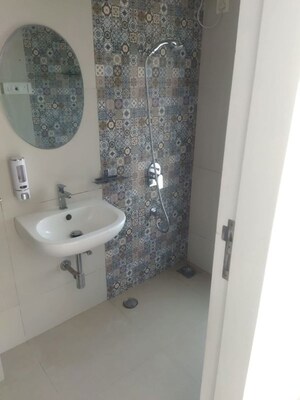 Bathroom in 2 BHK Apartment at Gurukrupa Marina Enclave, Malad West – for Rent