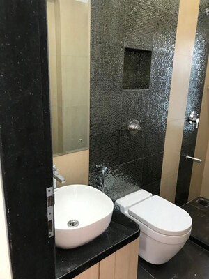 Bathroom in 2 BHK Apartment at Aspen Park, Goregaon East – for Rent