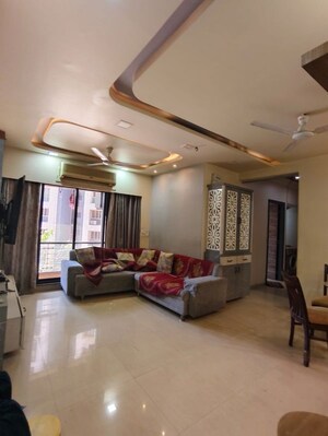 Living Room in 2 BHK Apartment at Lalani Residency, Kavesar – for Rent