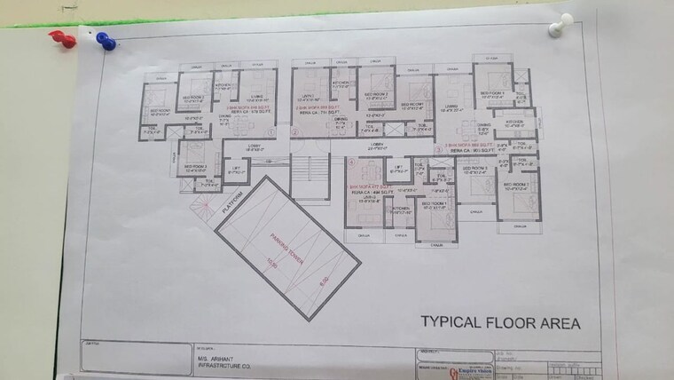 Floor Plan, arihant-amara-sky 3 Bedroom 890 Sq.Ft. Apartment In Sion Mumbai 10324786