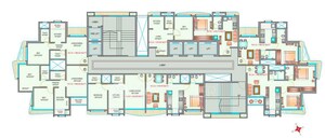 Floor Plan in 1 RK Apartment at Je And Vee Shiv Krupa, Malad East – for Sale
