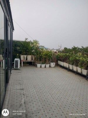 Balcony in 3.5 BHK Builder Floor at Freedom Fighters Enclave – for Rent