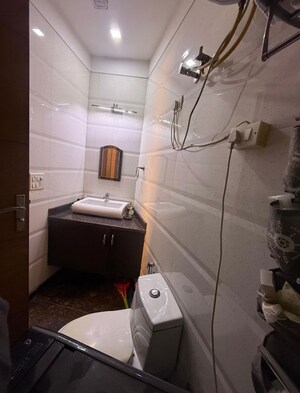 Bathroom in 3 BHK Builder Floor at Chittaranjan Park – for Rent