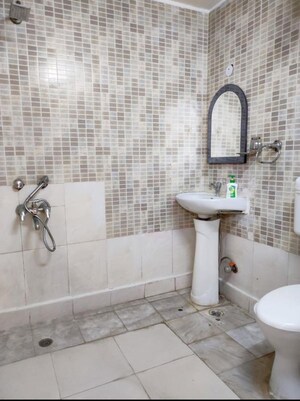 Bathroom in 3 BHK Builder Floor at Chittaranjan Park – for Rent