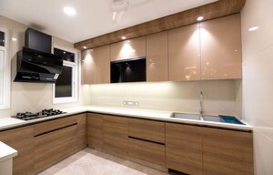 Kitchen in 4 BHK Builder Floor at Sushant Lok I – for Sale