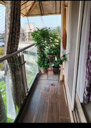 Balcony in 2 BHK Apartment at Kamal Apartment Teen Hath Naka, Louis Wadi – for Sale