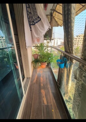 Balcony in 2 BHK Apartment at Kamal Apartment Teen Hath Naka, Louis Wadi – for Sale