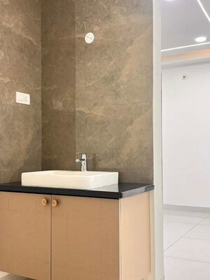 Bathroom in 3 BHK Apartment at Aparna Sarovar Zicon, Nallagandla – for Rent