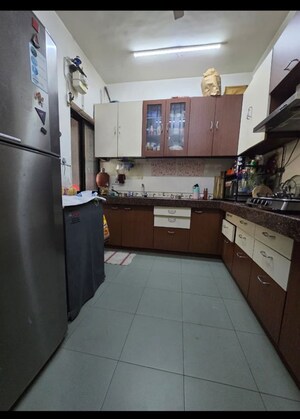 Kitchen in 3 BHK Apartment at Kamal Apartment Teen Hath Naka, Louis Wadi – for Rent