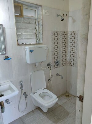 Bathroom in 1 BHK Apartment at Rosa Gardenia, Ghodbunder Road – for Rent