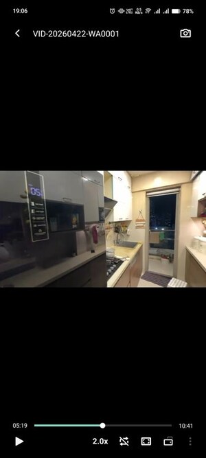 Kitchen in 3 BHK Apartment at Adani Group Western Heights, Andheri West – for Rent