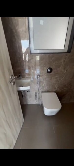 Bathroom in 3 BHK Apartment at Haware Intelligentia Axis, Borivali East – for Rent