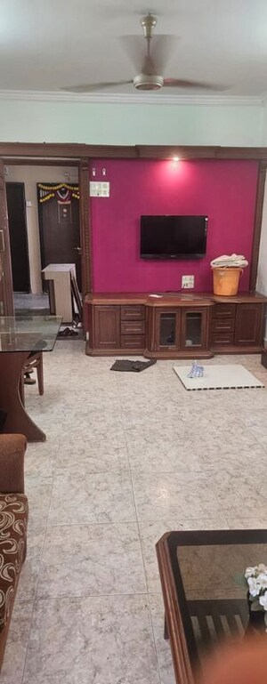 Living Room in 1 BHK Apartment at Shreeji Tower CHS, Uthalsar – for Rent