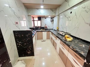 Kitchen in 3 BHK Apartment at Bharat Shiv Sai Paradise, Majiwada – for Sale