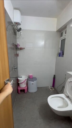 Bathroom in 3 BHK Apartment at Romell Serene, Borivali West – for Rent