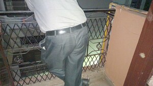 Staircase in 1 BHK Builder Floor at Vaishali Sector 3 – for Rent