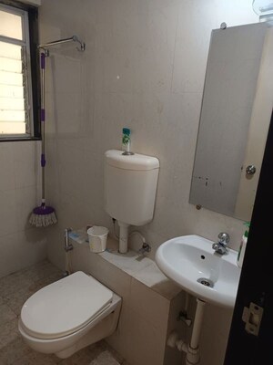 Bathroom in 3 BHK Apartment at Raheja Reflections II, Kandivali East – for Rent