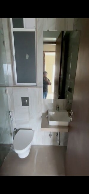 Bathroom in 2 BHK Apartment at Kabra Diamante, Goregaon West – for Rent