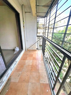 Balcony in 2 BHK Apartment at Jeevdani Oakwood, Nalasopara West – for Rent