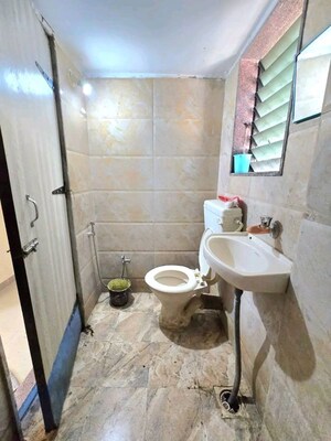 Bathroom in 2 BHK Apartment at Jeevdani Oakwood, Nalasopara West – for Rent
