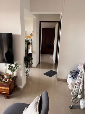 Living Room in 2 BHK Apartment at Suryoday CHS Goregoan, Goregaon East – for Rent