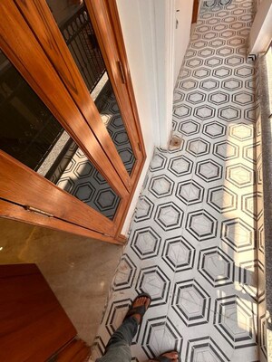 Staircase in 3 BHK Apartment at Chattarpur – for Rent