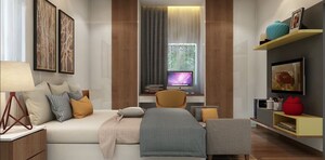 Living Room in 2.5 BHK Apartment at Hallmark Empyrean, Puppalaguda – for Sale