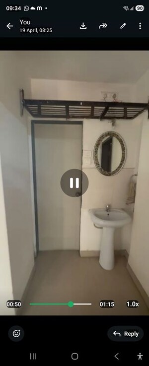 Bathroom in 2 BHK Apartment at Treasure Island, Pimple Saudagar – for Rent