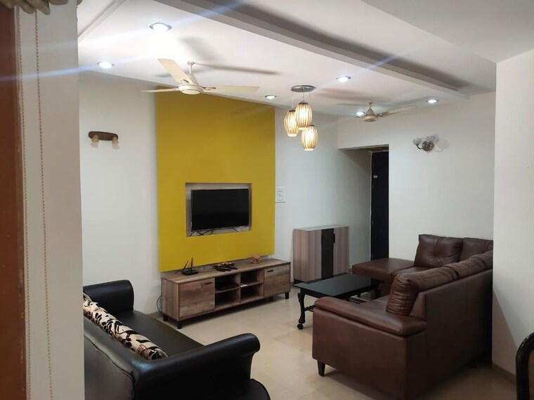 Living Room, park-street 3 Bedroom 1500 Sq.Ft. Apartment In Wakad Pune 10326073