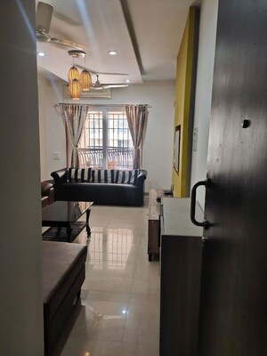 Living Room in 3 BHK Apartment at Park Street, Wakad – for Rent