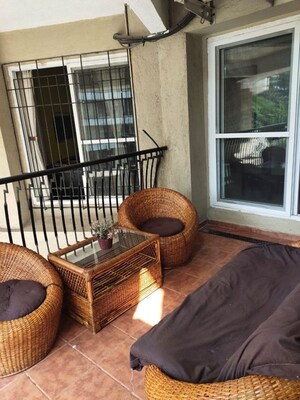 Living Room in 3 BHK Apartment at Park Street, Wakad – for Rent