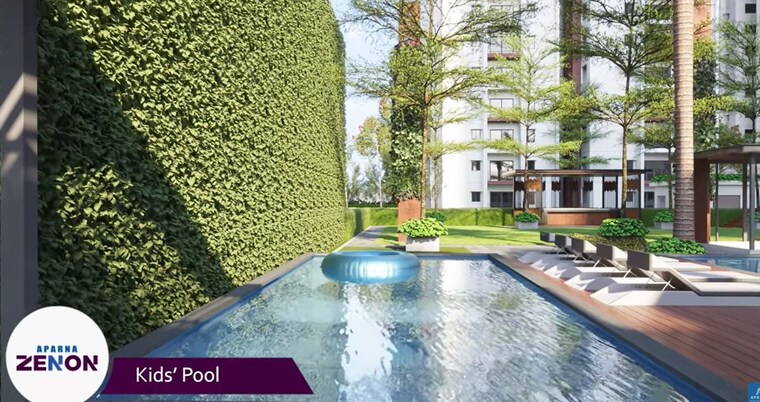 Swimming Pool, aparna-zenon 3 Bedroom 1826 Sq.Ft. Apartment In Puppalaguda Hyderabad 10326079