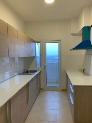 Kitchen in 3 BHK Apartment at Bhartiya Nikoo Homes, Thanisandra Main Road – for Rent