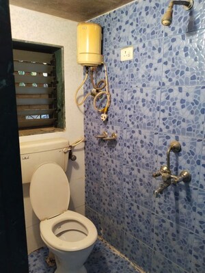 Bathroom in 2 BHK Apartment at Phusp Nikatan Apartment, New Panvel – for Rent