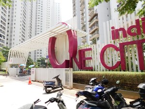 Living Room in 3 BHK Apartment at Incor One City, Kukatpally – for Rent