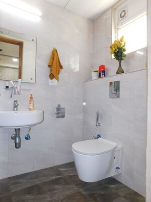 Bathroom in 3 BHK Apartment at Incor One City, Kukatpally – for Rent