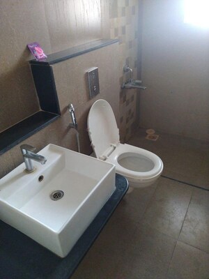 Bathroom in 1 BHK Apartment at Satyam Shivam Apartments, Pashan – for Rent