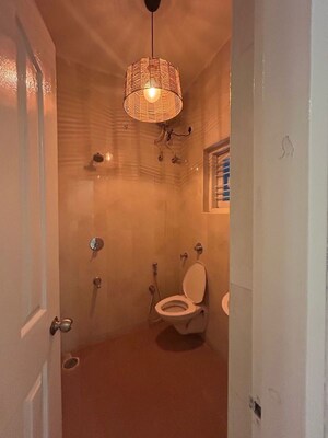 Bathroom in 3 BHK Apartment at Bhartiya City Nikoo Homes 4, Thanisandra Main Road – for Rent