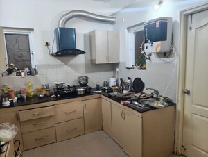 Kitchen in 3 BHK Apartment at Aparna Sarovar, Nallagandla – for Rent