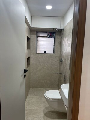 Bathroom in 2 BHK Apartment at Samata CHS Goregaon West, Goregaon West – for Sale