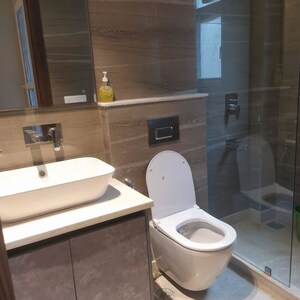 Bathroom in 2 BHK Builder Floor at Chittaranjan Park – for Rent