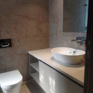 Bathroom in 2 BHK Builder Floor at Chittaranjan Park – for Rent