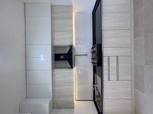 Kitchen in 3 BHK Apartment at Bhartiya Nikoo Homes Phase 2, Thanisandra Main Road – for Rent