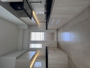 Staircase in 3 BHK Apartment at Bhartiya Nikoo Homes Phase 2, Thanisandra Main Road – for Rent